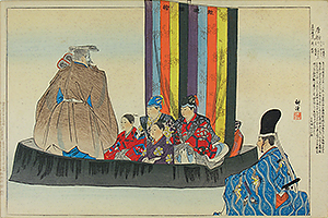 The Noh Play Tosen, by Kogyo, 1893